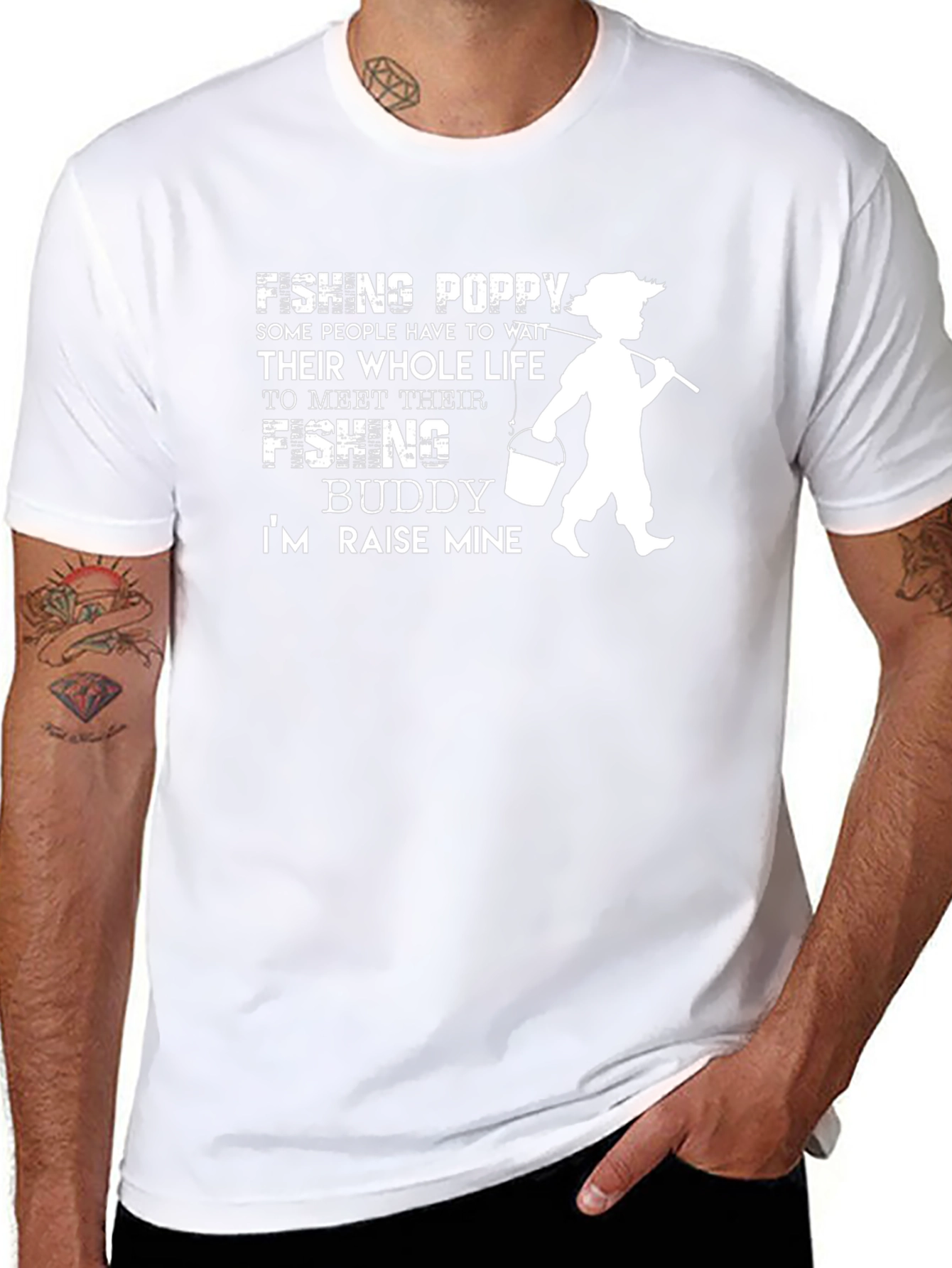 Fishing Poppy Graphic Tee - Meet Their Fishing Buddy