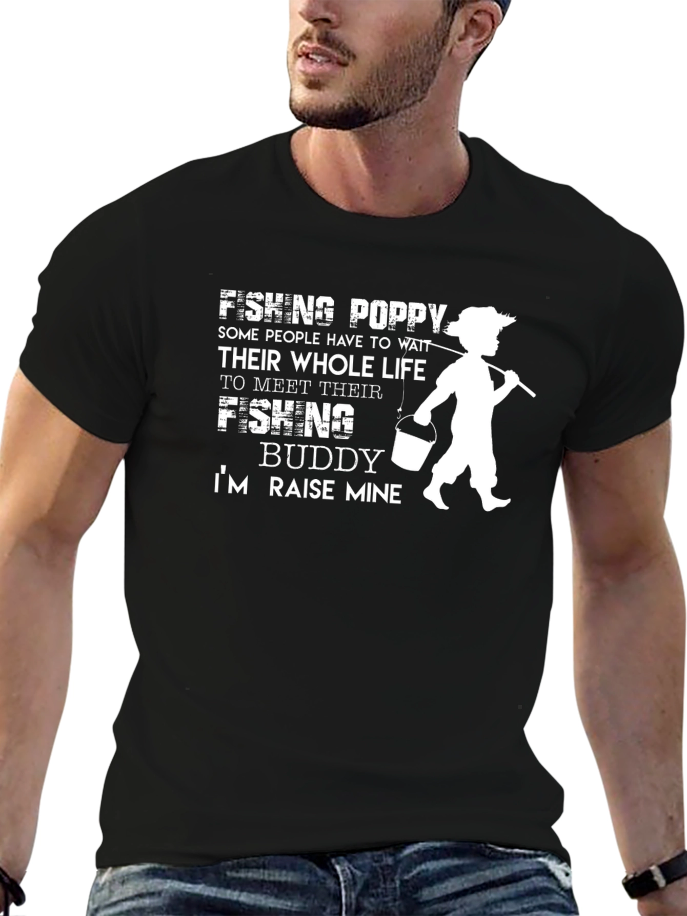 Fishing Poppy Graphic Tee - Meet Their Fishing Buddy