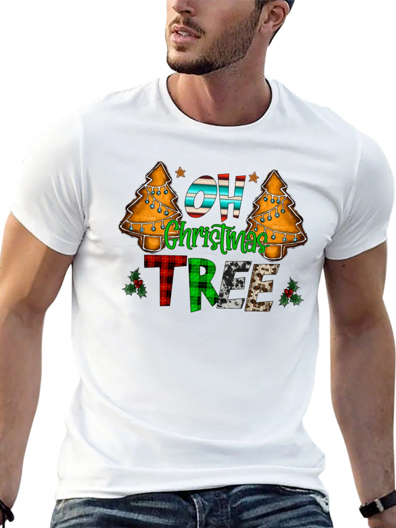 Festive Oh Christmas Tree Graphic Tee