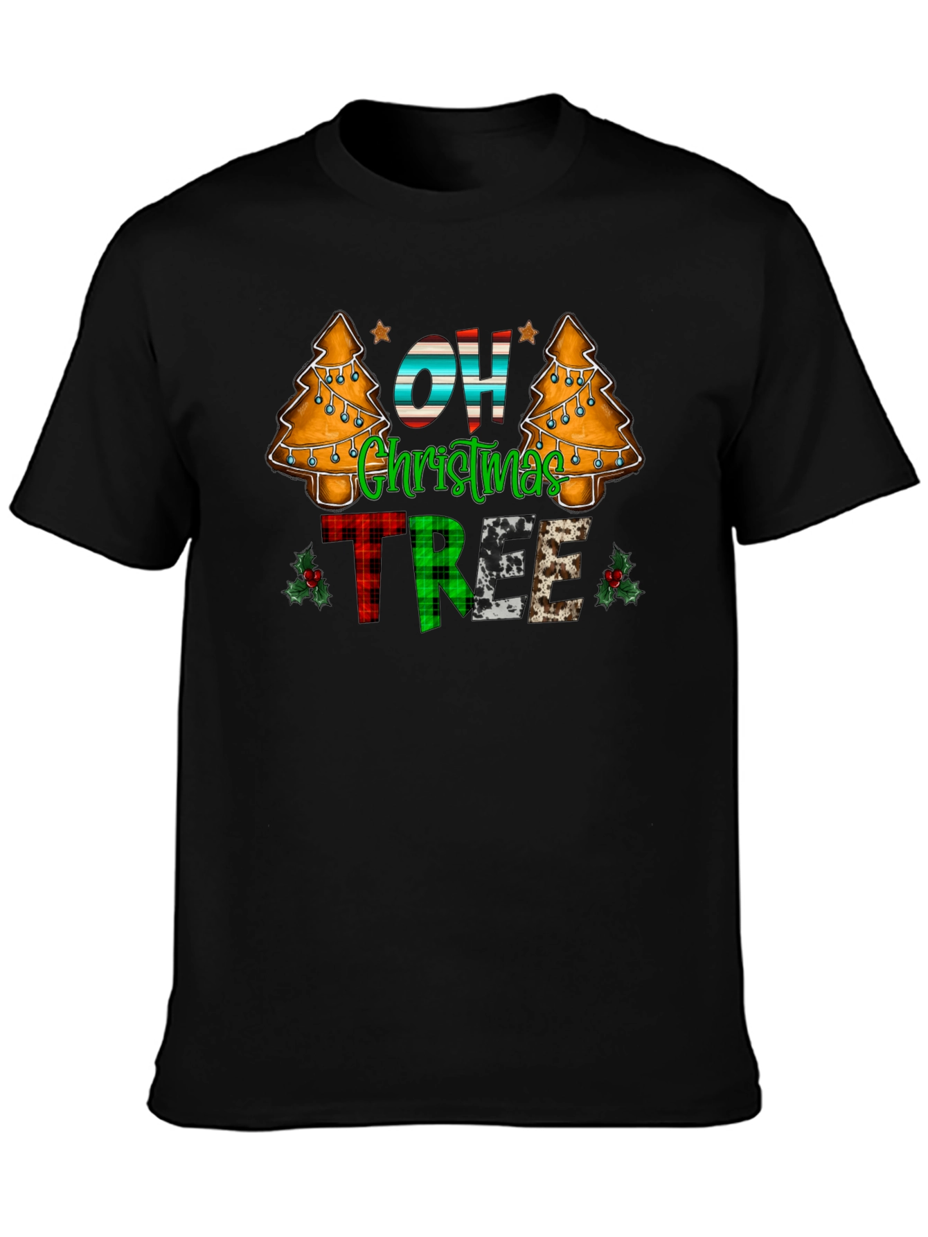 Festive Oh Christmas Tree Graphic Tee