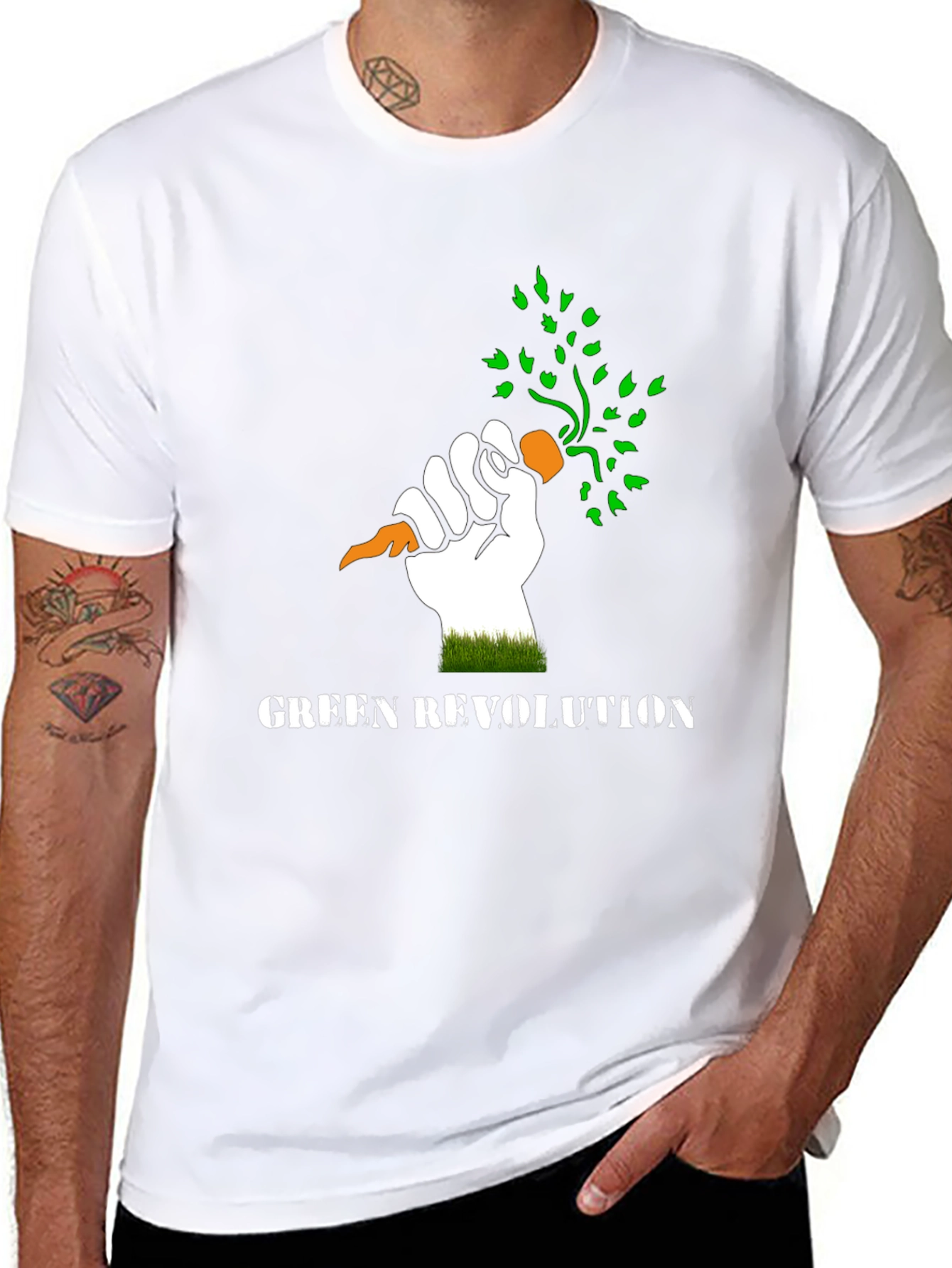 Green Revolution Carrot Fist T-Shirt