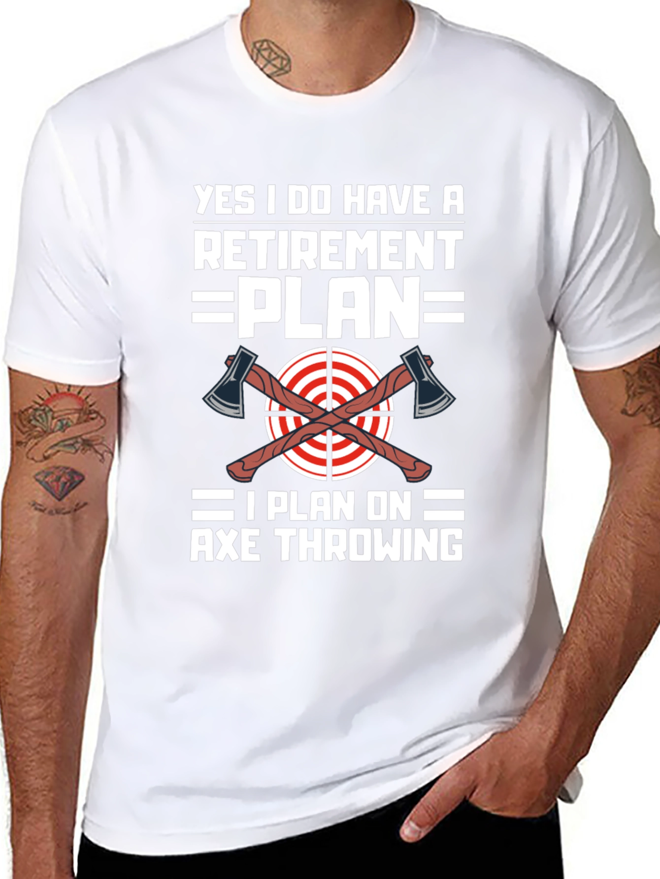 Axe Throwing Retirement Plan T-Shirt
