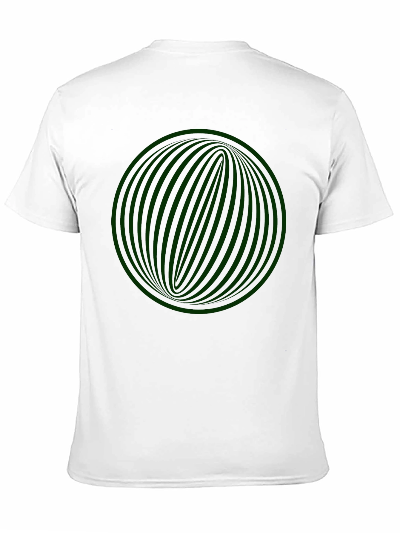 Geometric Sphere Graphic Tee - Black Cotton Blend Shirt