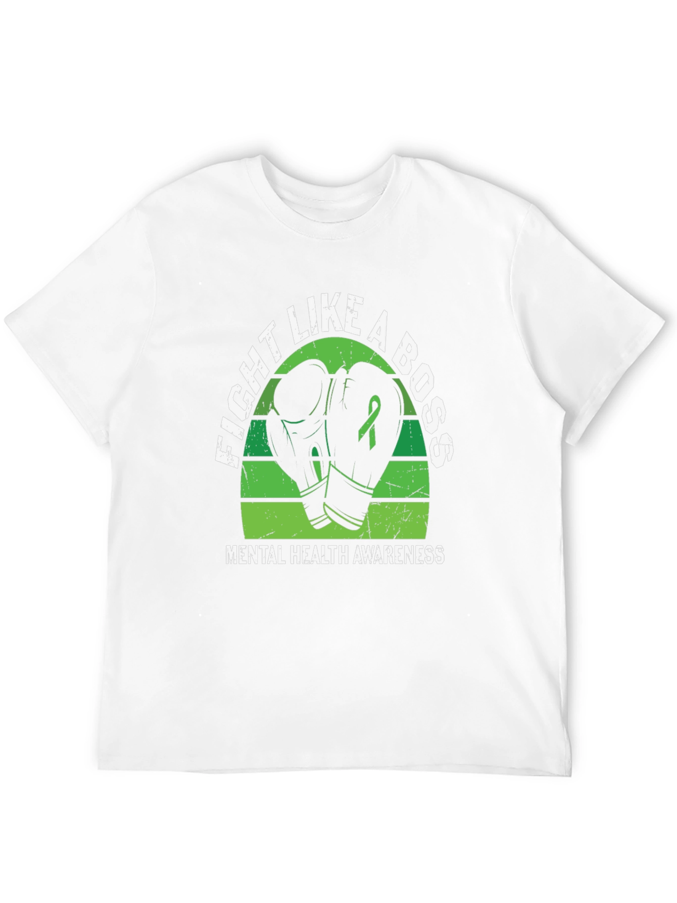 Fight Like a Boss Mental Health Awareness T-Shirt