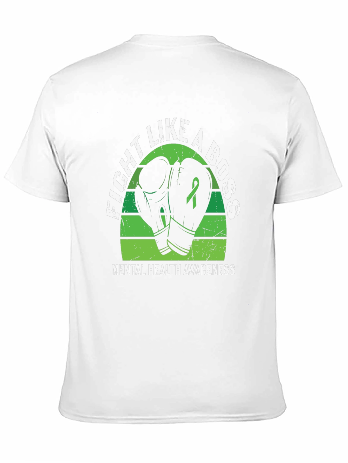 Fight Like a Boss Mental Health Awareness T-Shirt