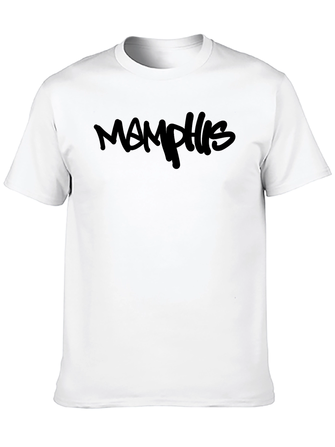Mens Memphis Black Graphic Tee - Casual Style