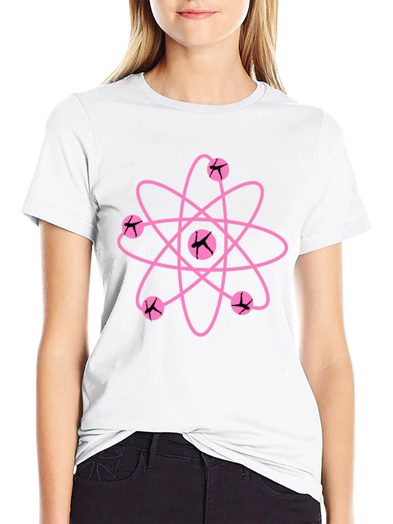 Atomic Pink Graphic Tee - Black