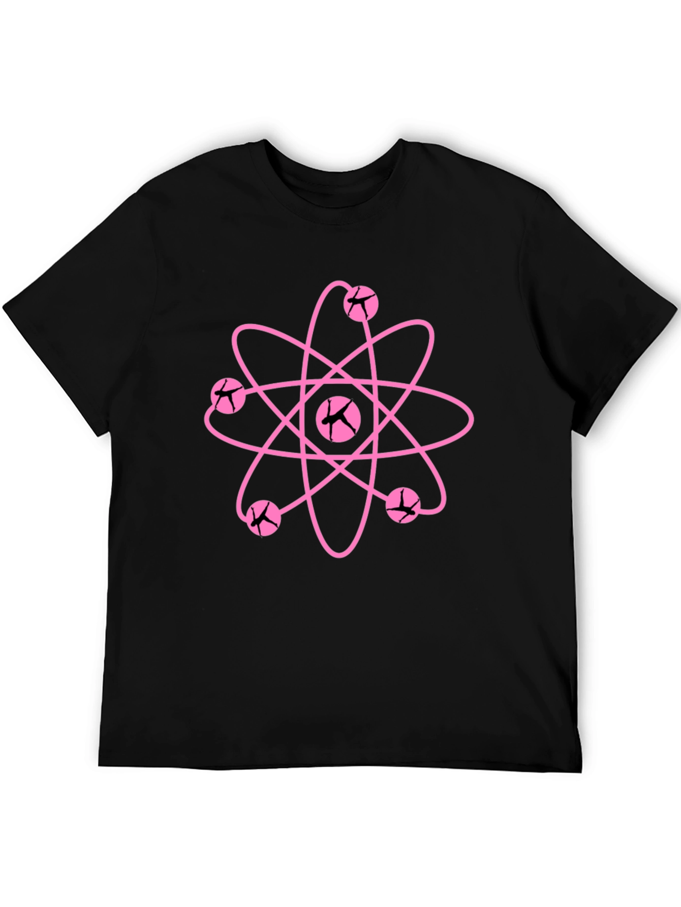 Atomic Pink Graphic Tee - Black