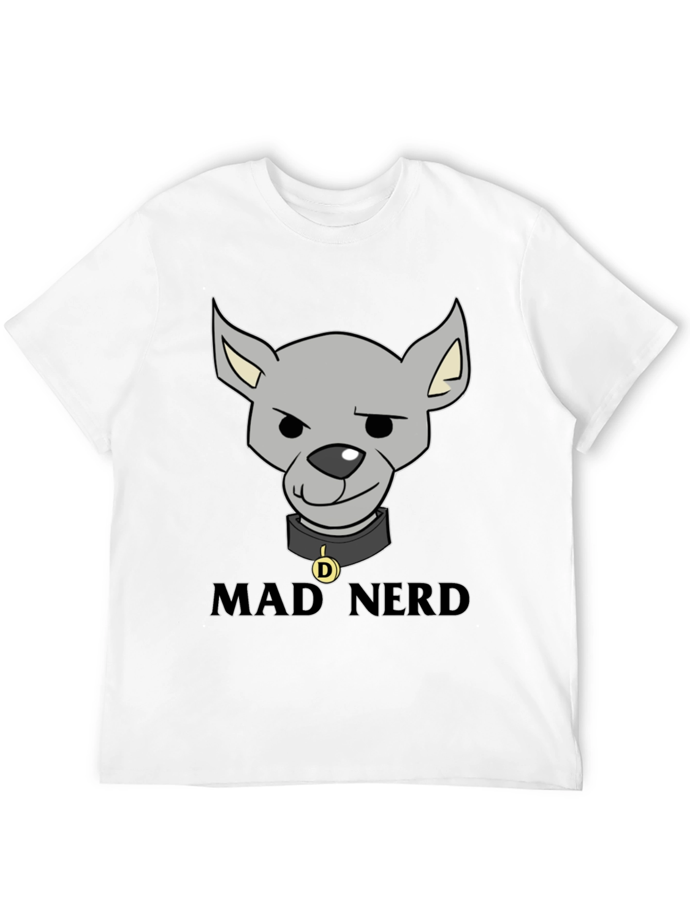 Mad Nerd Dog T-Shirt Funny Geek Tee
