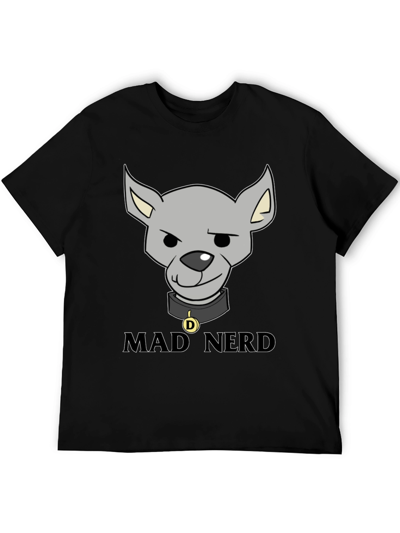 Mad Nerd Dog T-Shirt Funny Geek Tee
