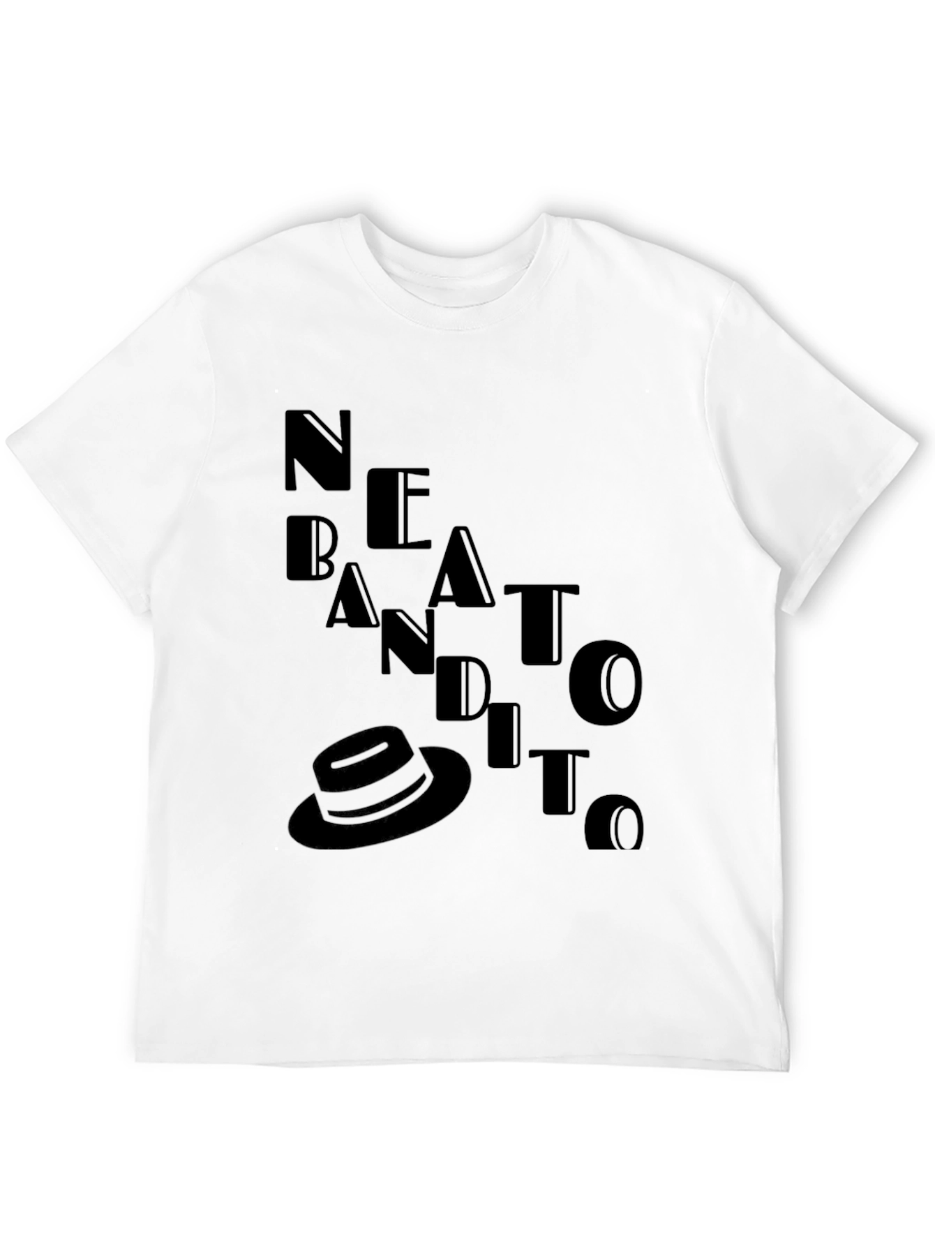 Trendy Black BANDITO Graphic Tee