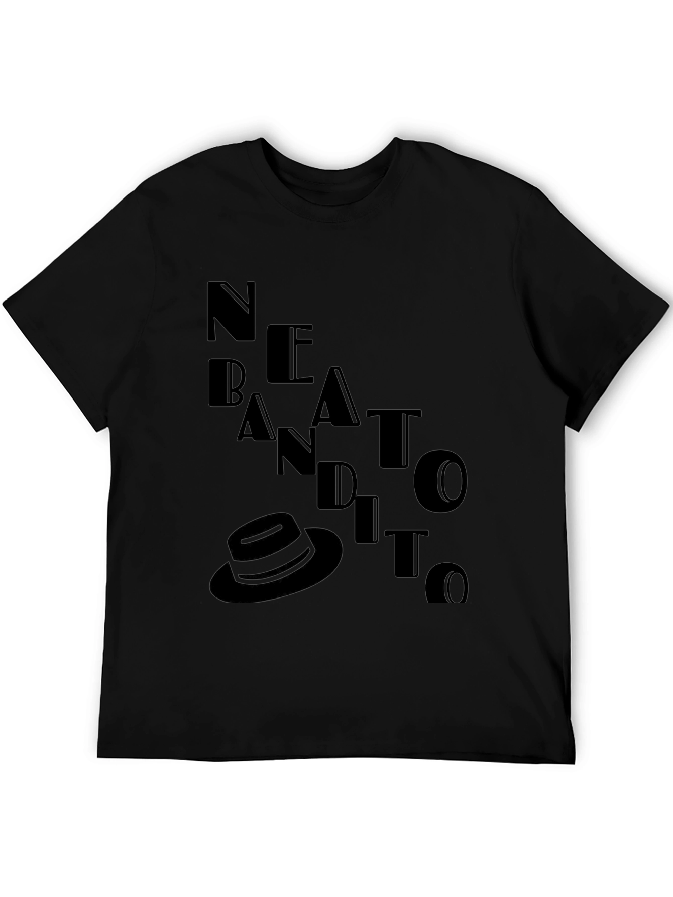 Trendy Black BANDITO Graphic Tee