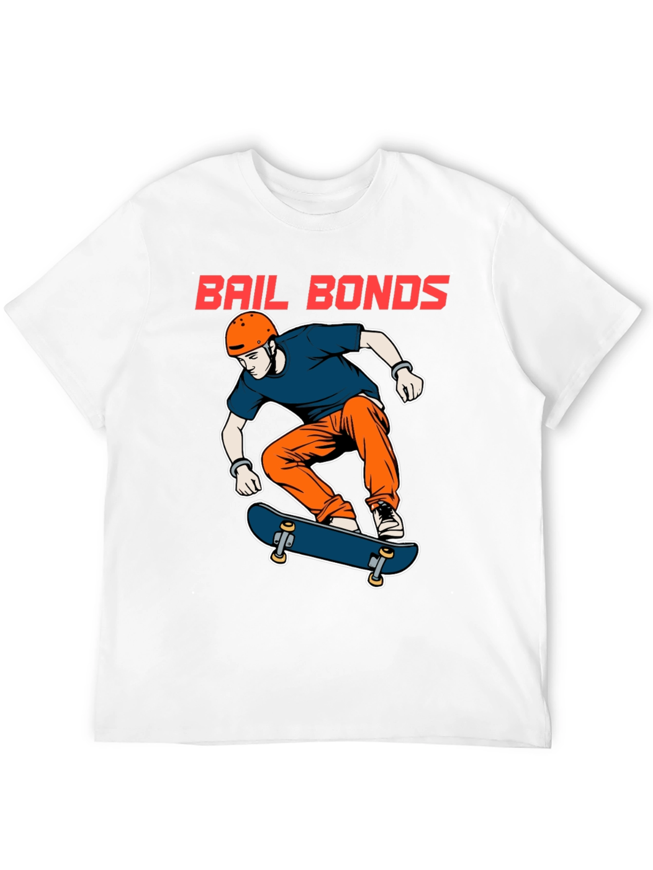 Bail Bonds Skateboarder Graphic Tee - Black