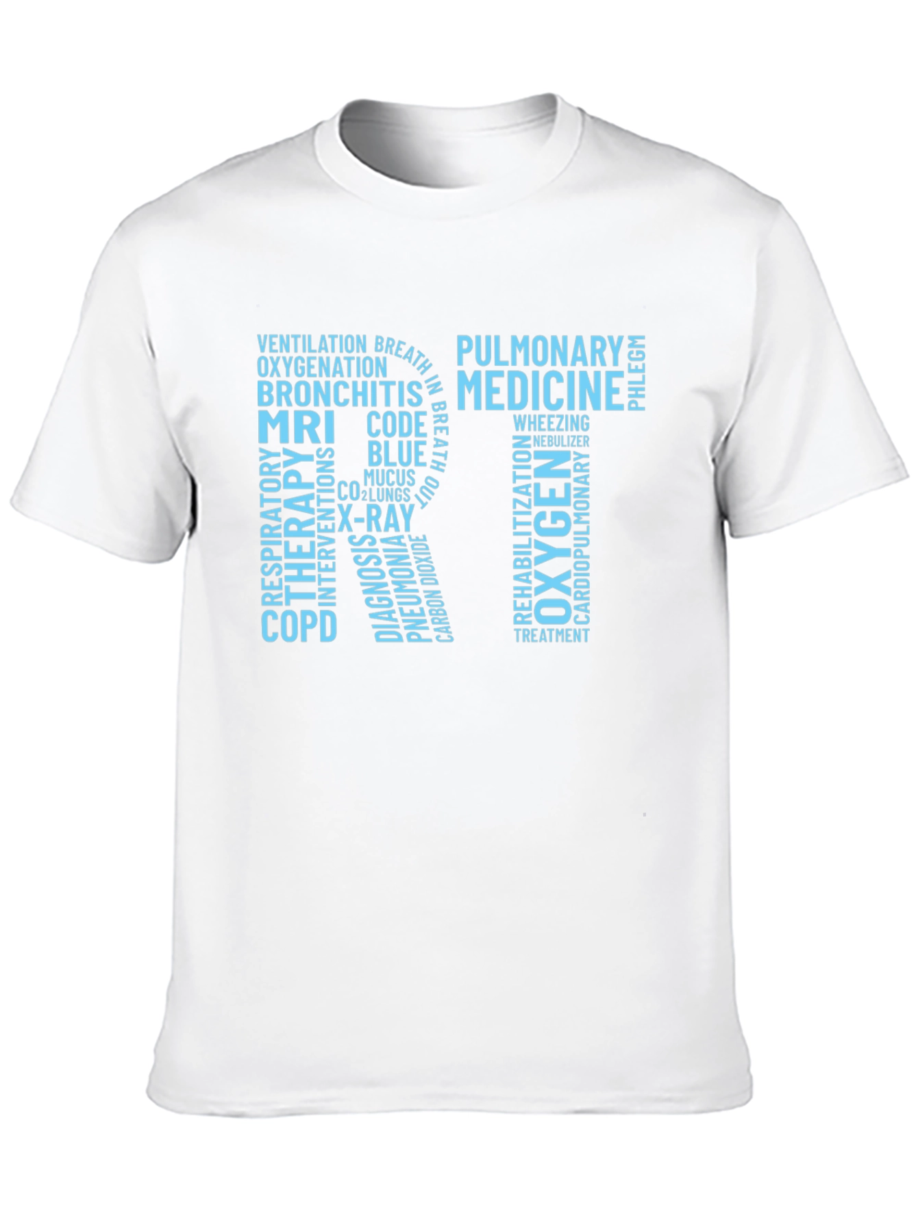 Respiratory Therapy Word Art T-Shirt