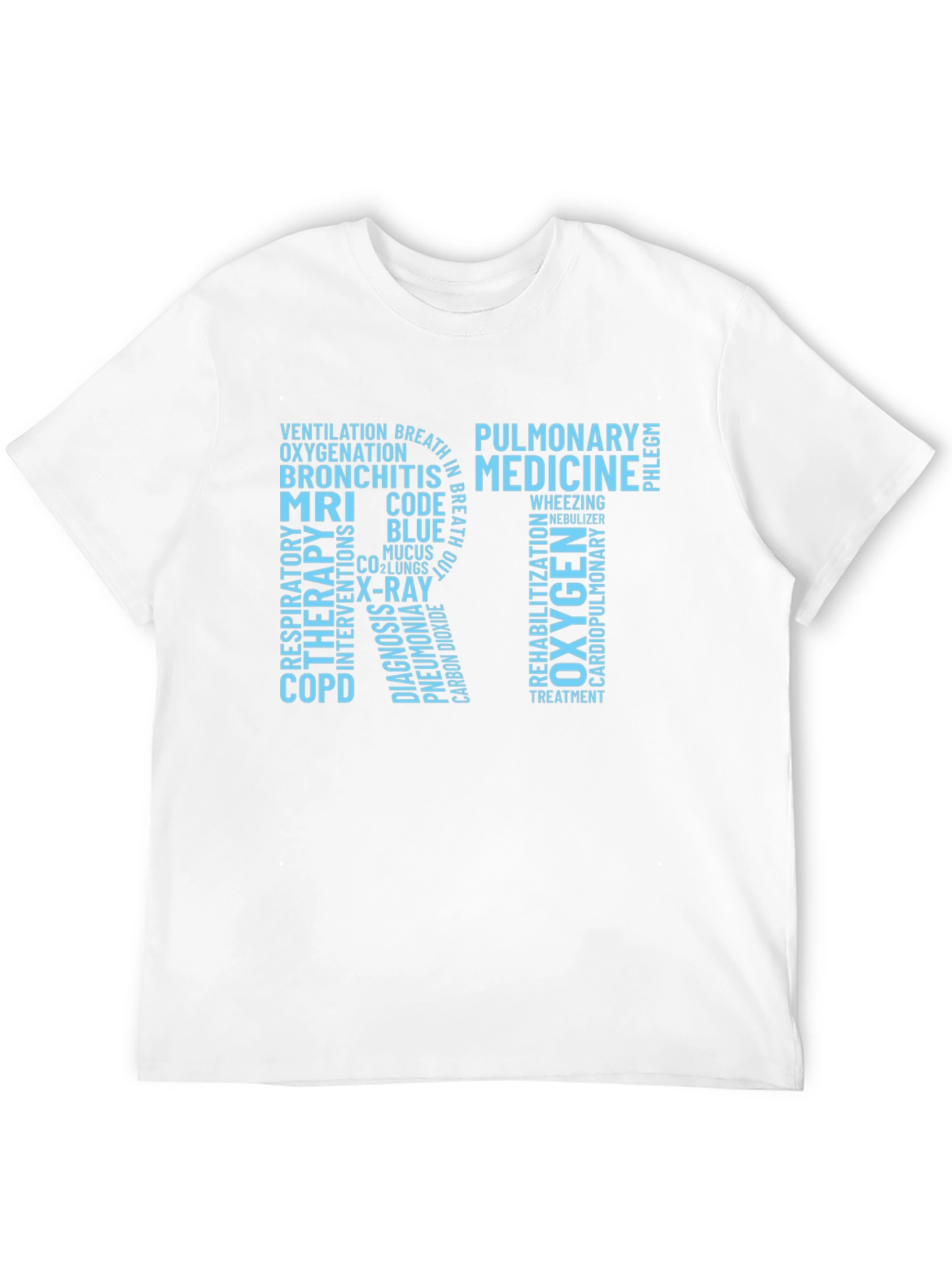 Respiratory Therapy Word Art T-Shirt