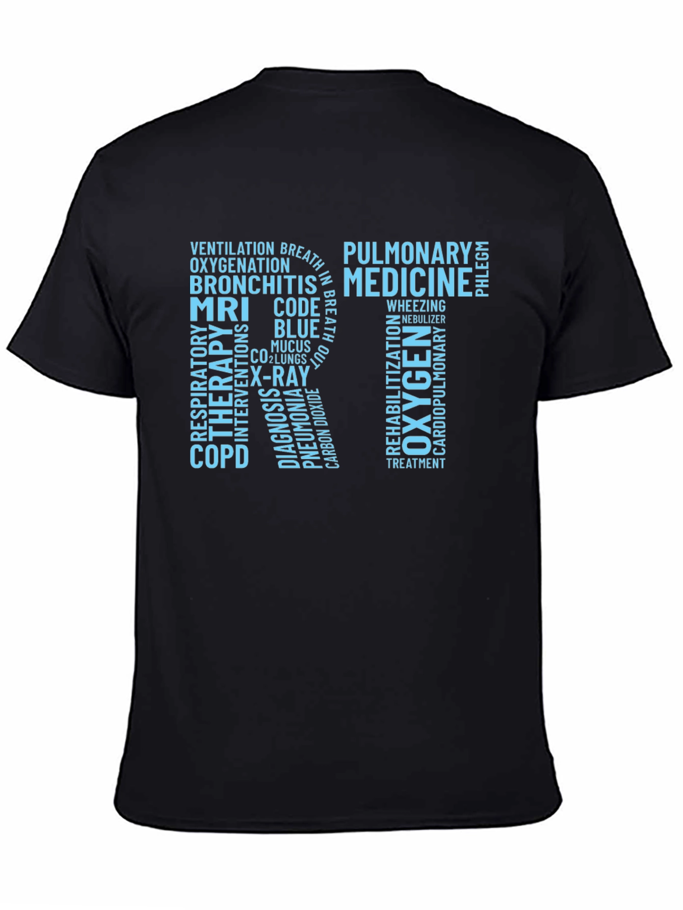 Respiratory Therapy Word Art T-Shirt