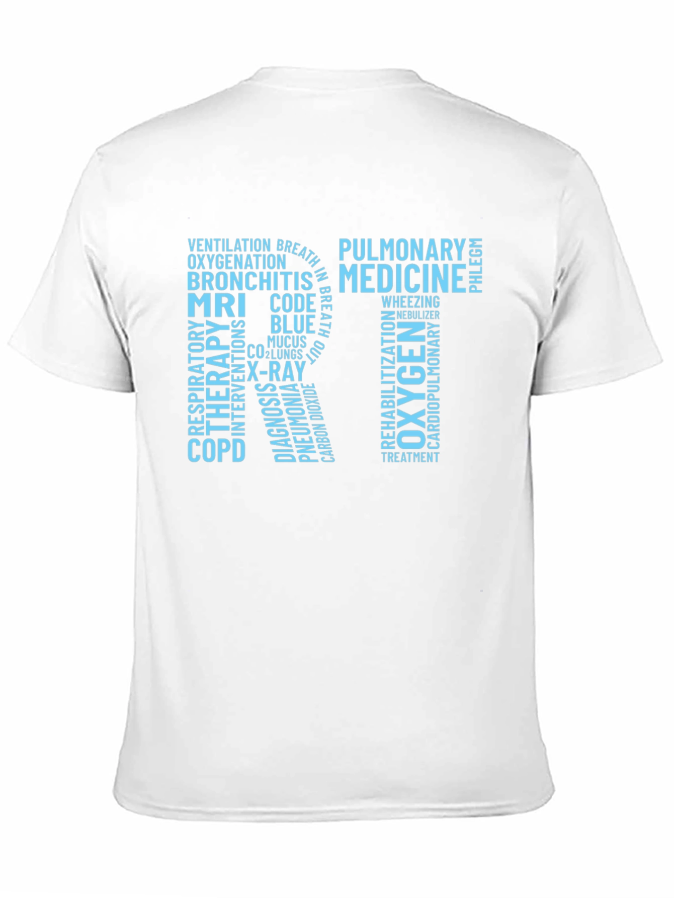 Respiratory Therapy Word Art T-Shirt