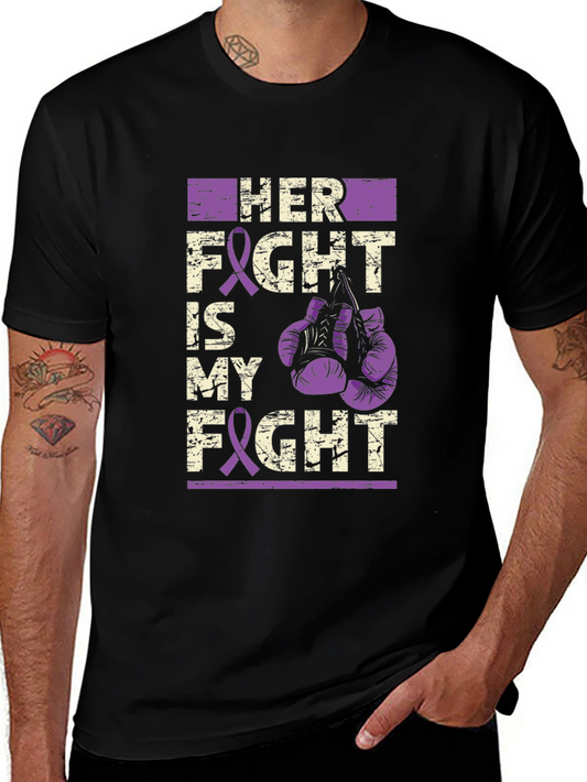 Her Fight is My Fight Graphic Tee - Purple Ribbon