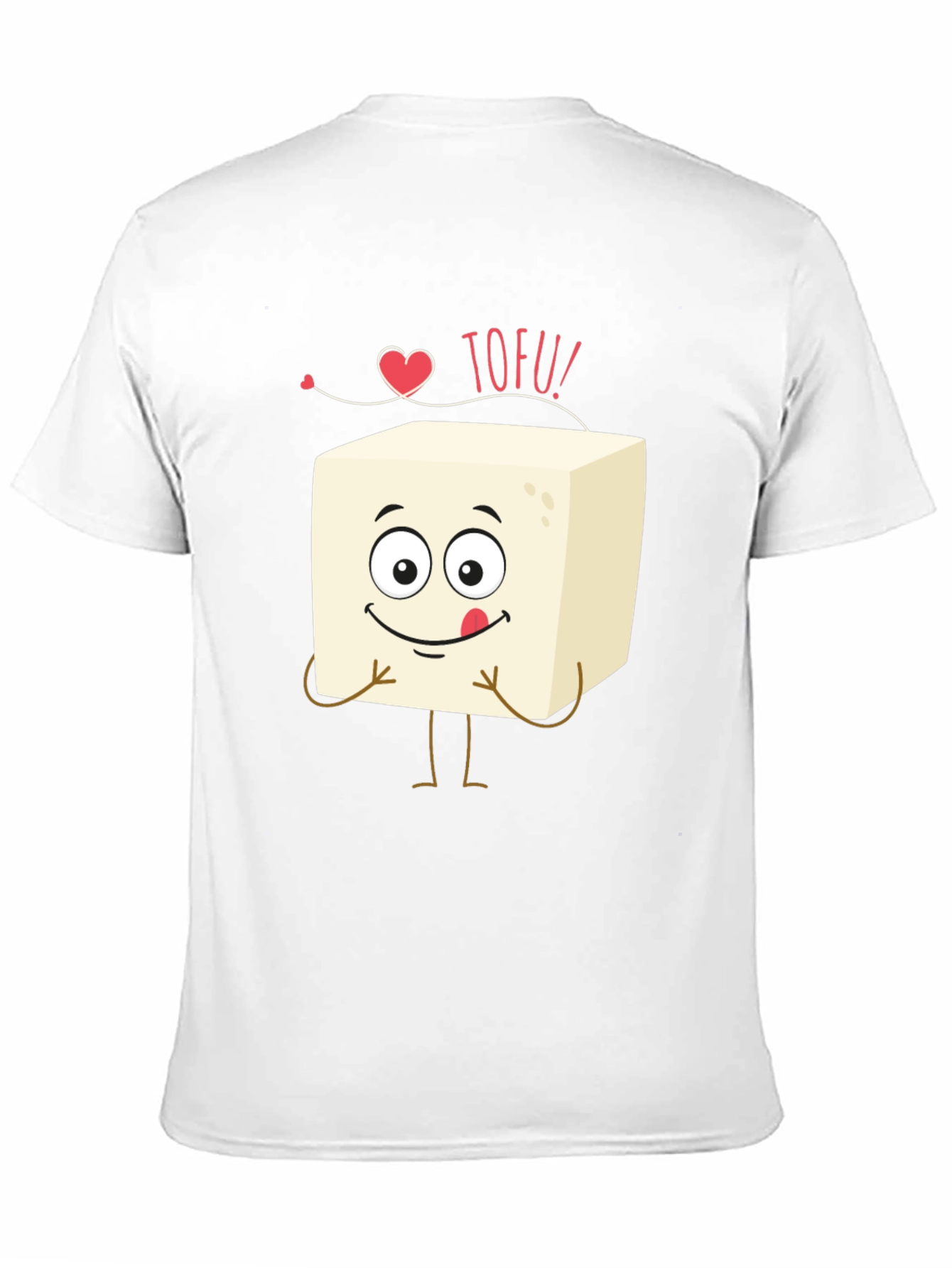 Cute Tofu Lovers Black T-Shirt