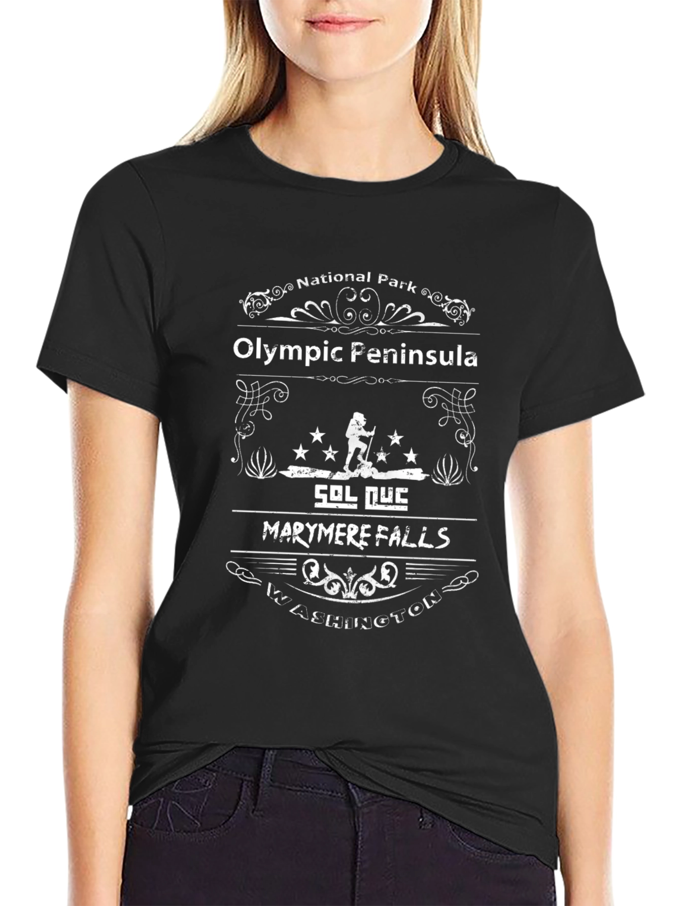 Olympic Peninsula National Park Black T-Shirt