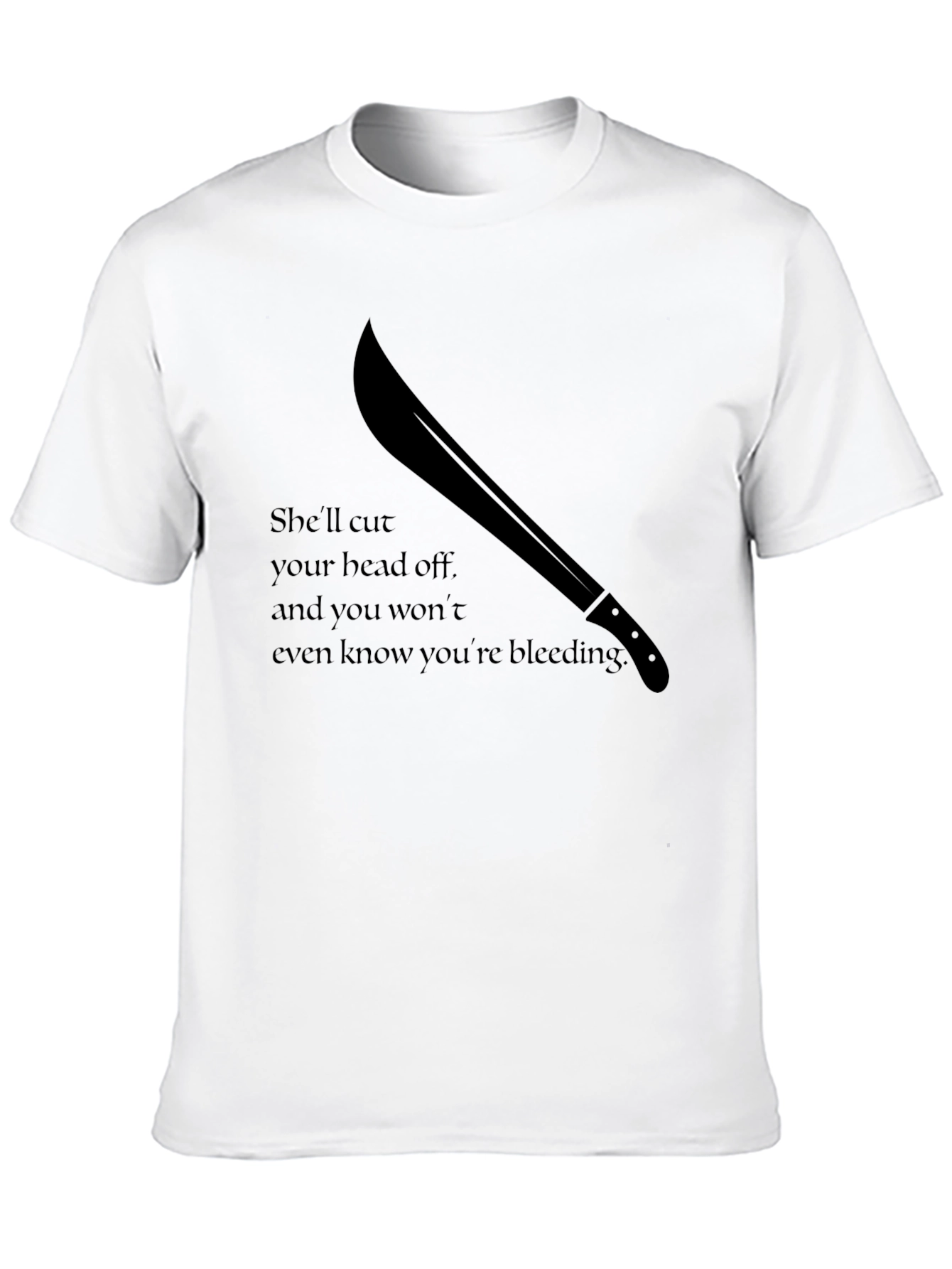 Edgy Graphic Tee - Machete Design