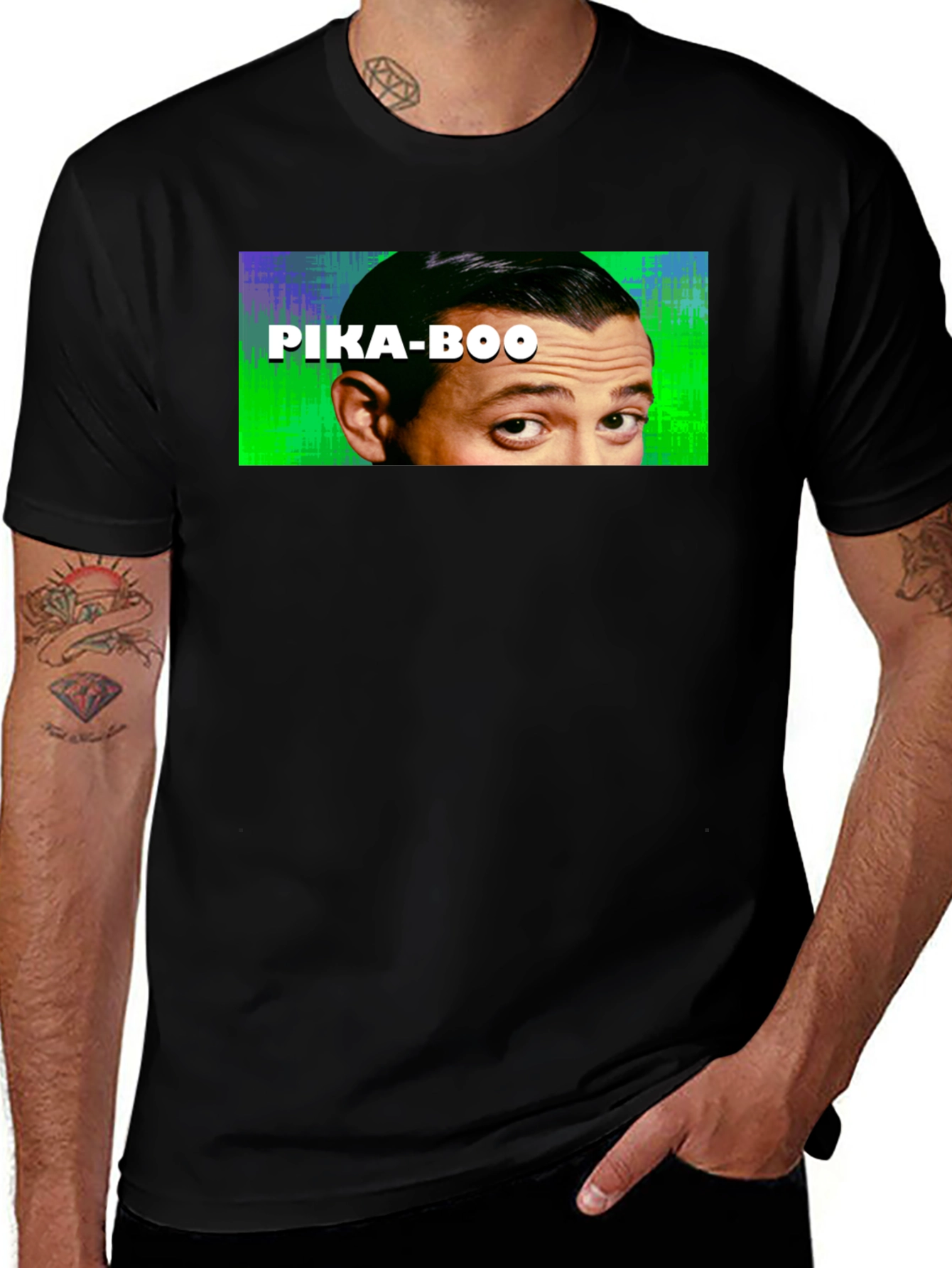 Pika-Boo Graphic Tee - Funny Peekaboo T-Shirt
