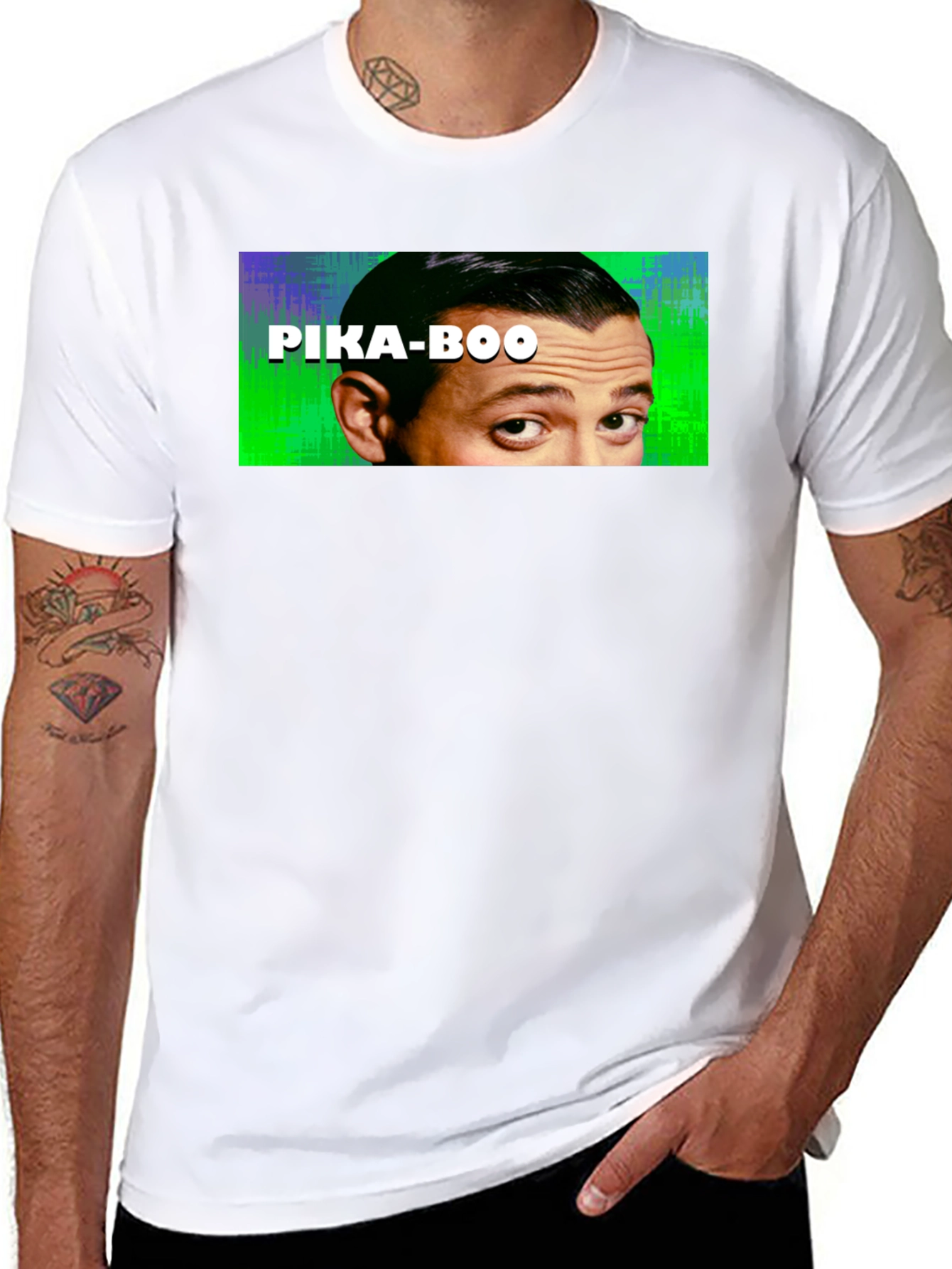 Pika-Boo Graphic Tee - Funny Peekaboo T-Shirt