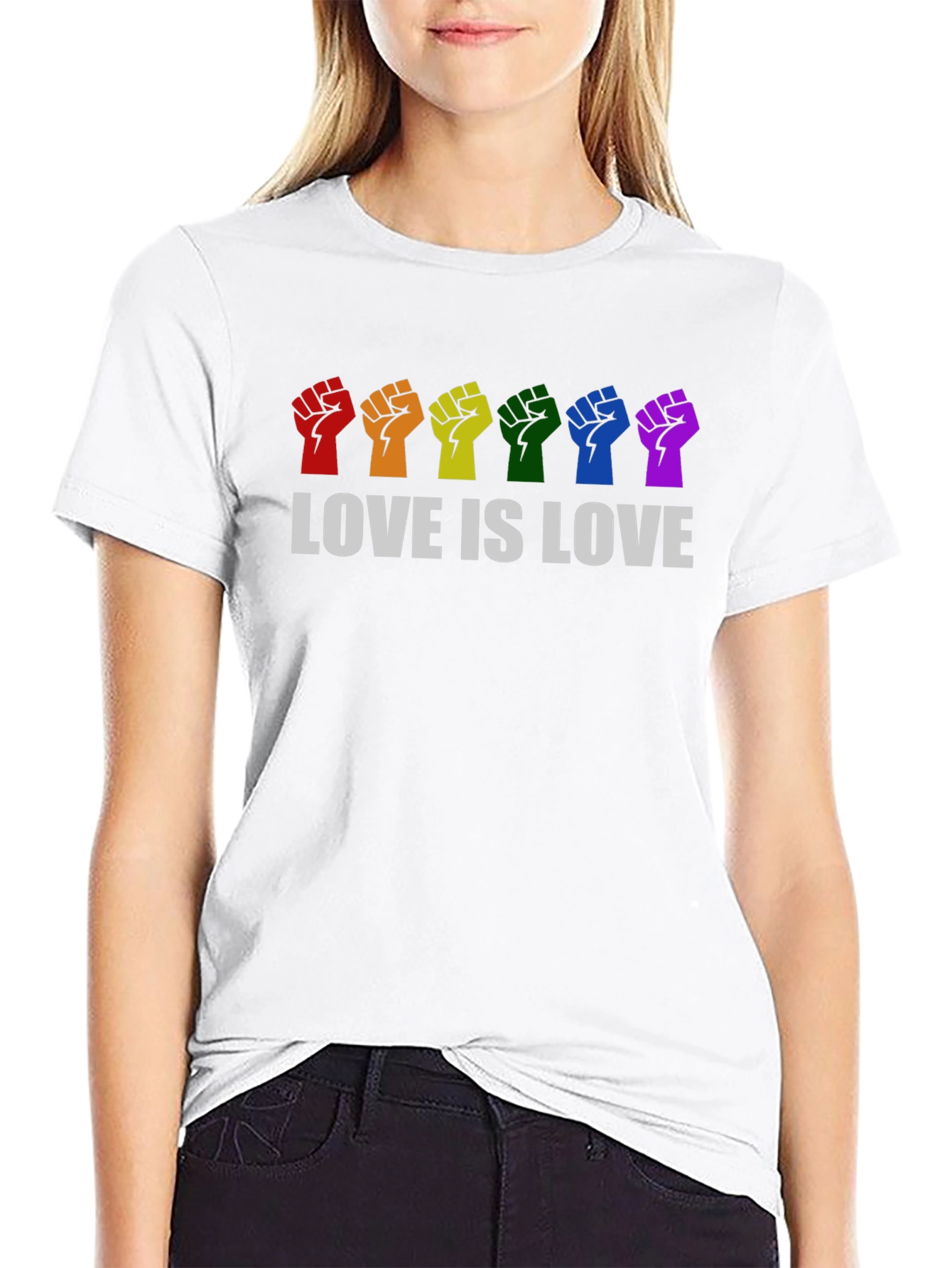 Love Is Love Pride Fist T-Shirt