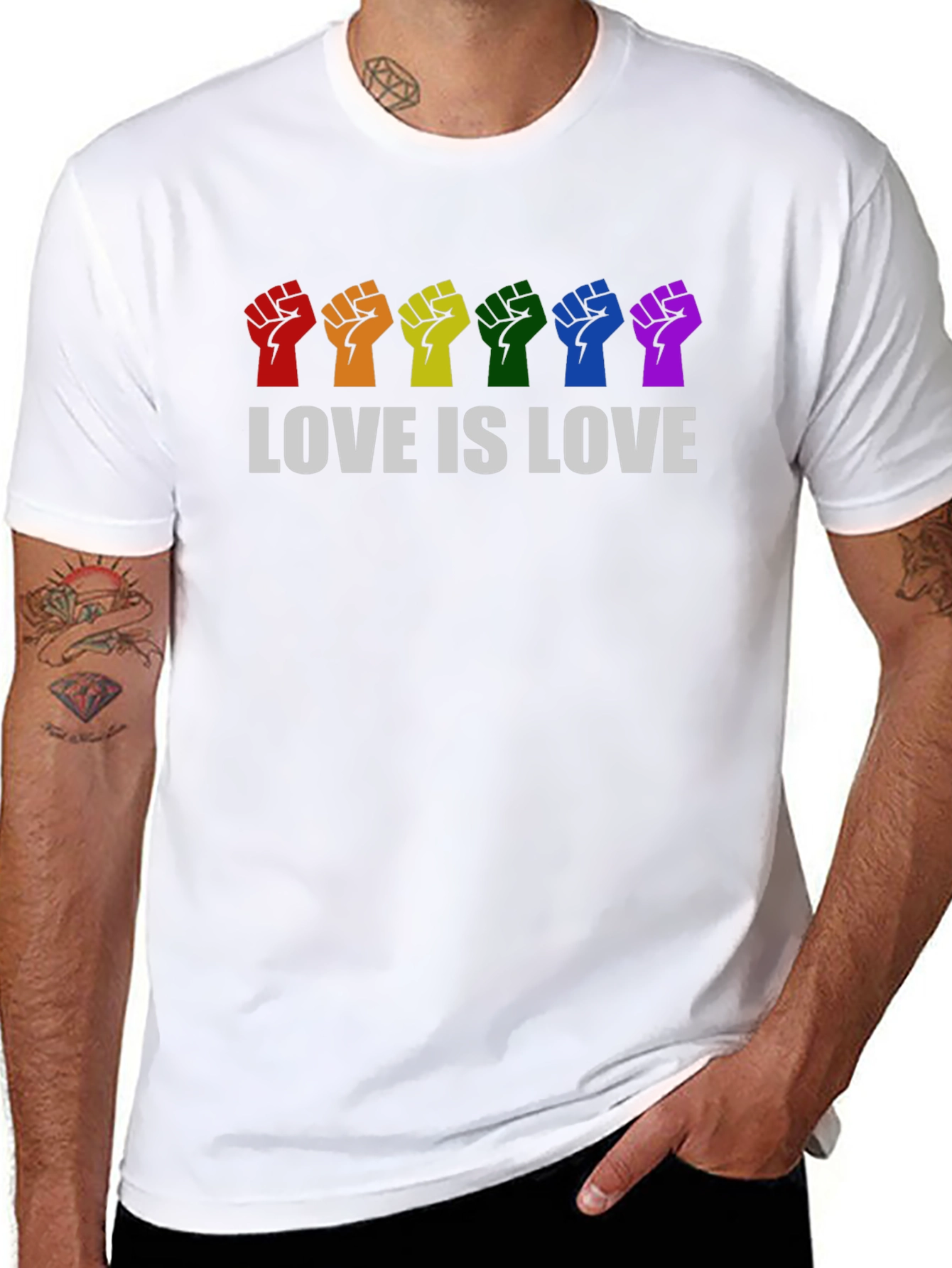 Love Is Love Pride Fist T-Shirt
