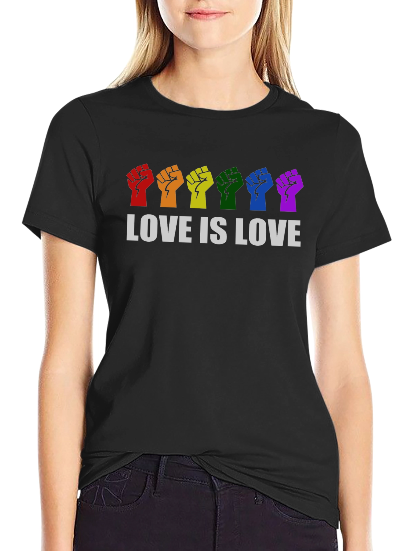 Love Is Love Pride Fist T-Shirt