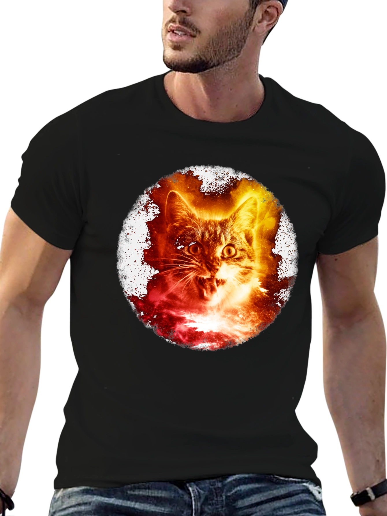 Cosmic Cat T-Shirt - Cool Graphic Tee