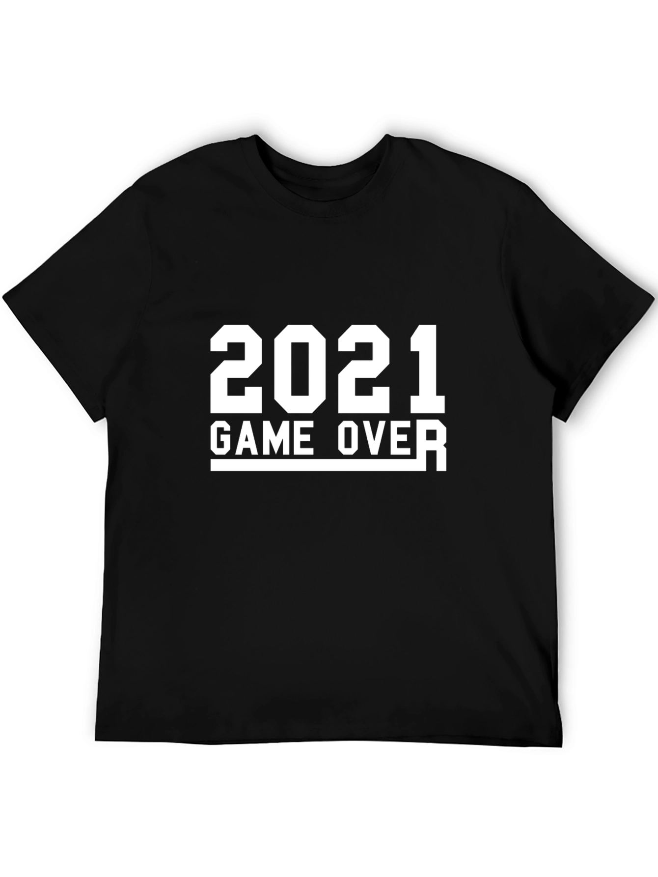 2021 Game Over Graphic T-Shirt - Black