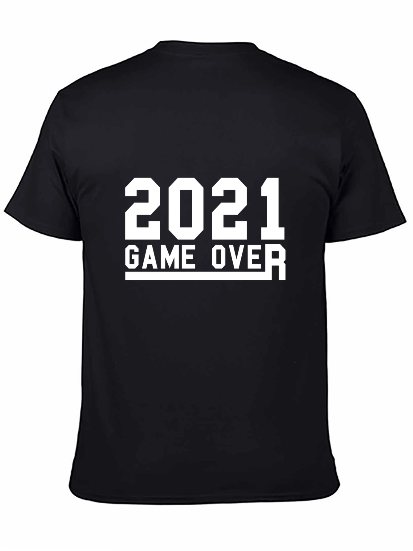 2021 Game Over Graphic T-Shirt - Black