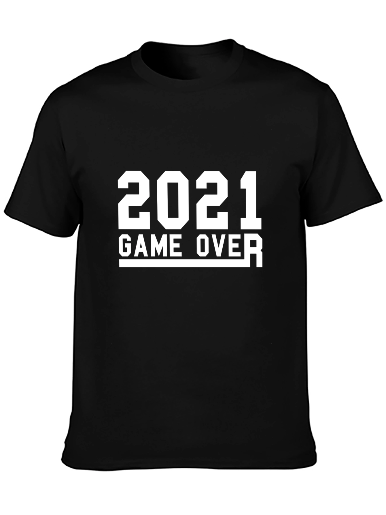 2021 Game Over Graphic T-Shirt - Black