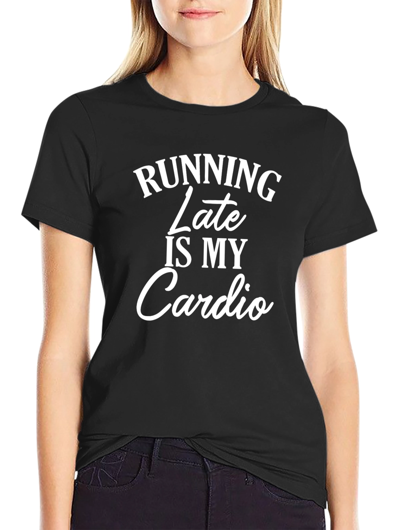 Running Late Is My Cardio Mens T-Shirt