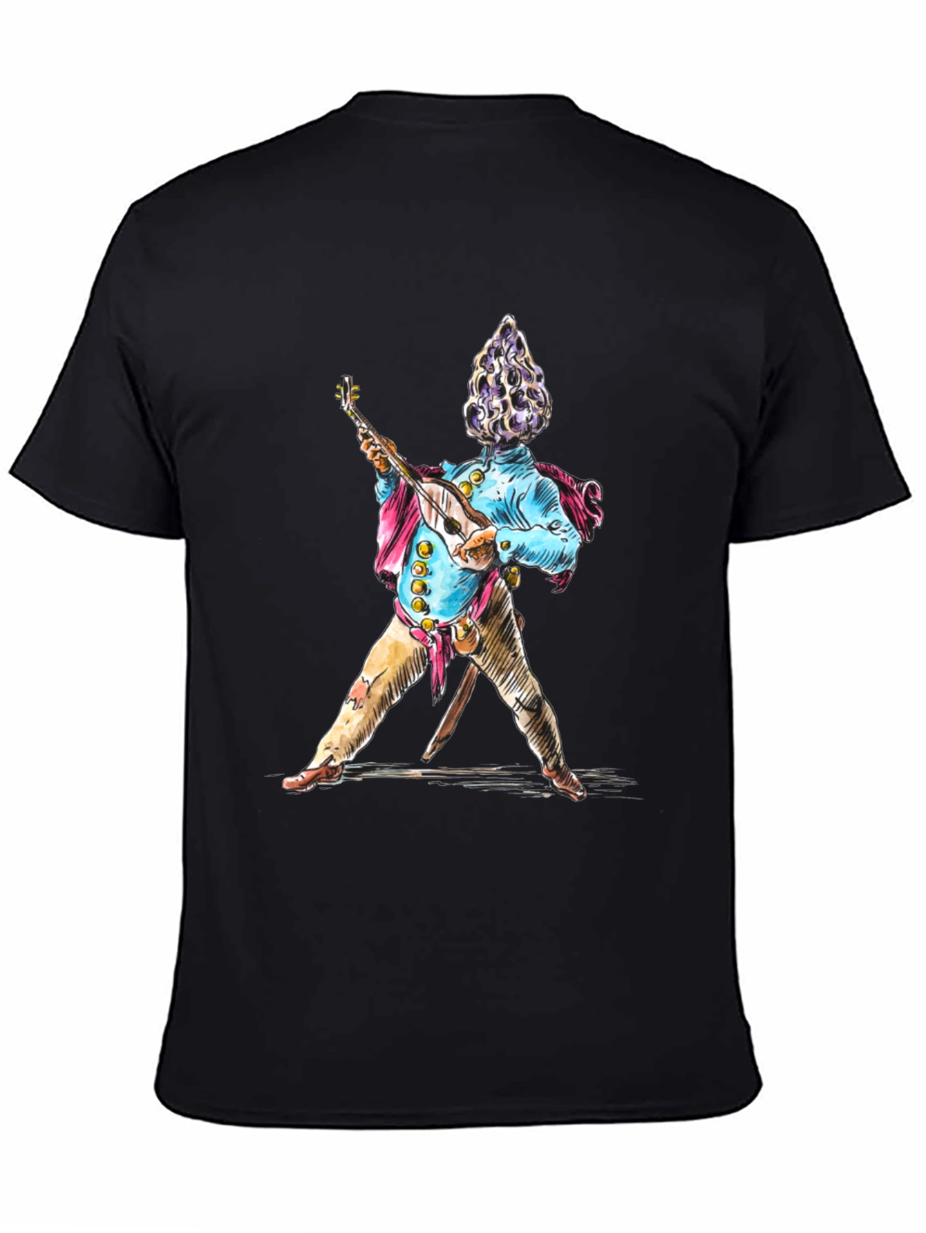 Musical Mushroom Man T-Shirt - Unique Graphic Tee