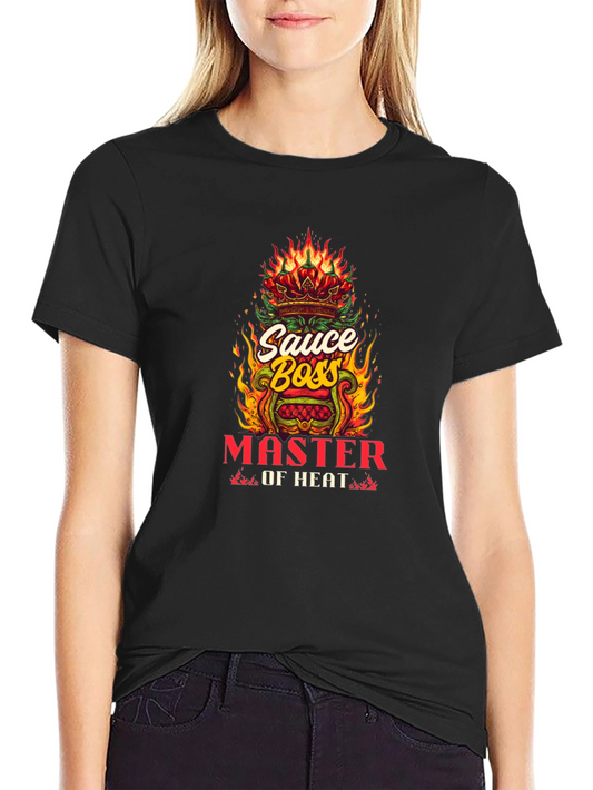 Sauce Boss Master Of Heat Black Graphic Tee