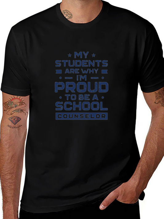 Proud School Counselor Graphic T-Shirt