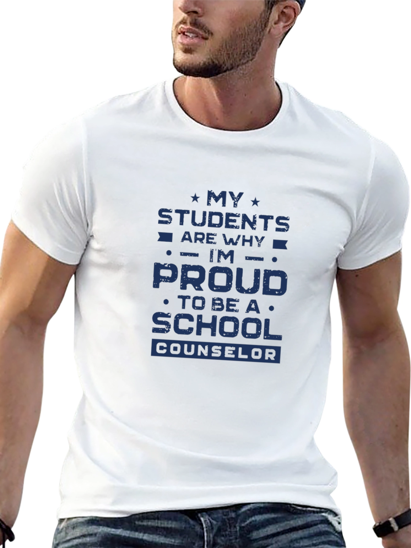 Proud School Counselor Graphic T-Shirt