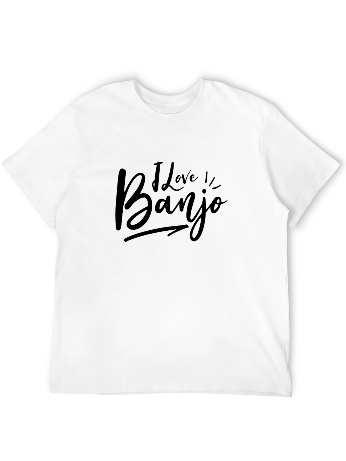 I Love Banjo Black T-Shirt