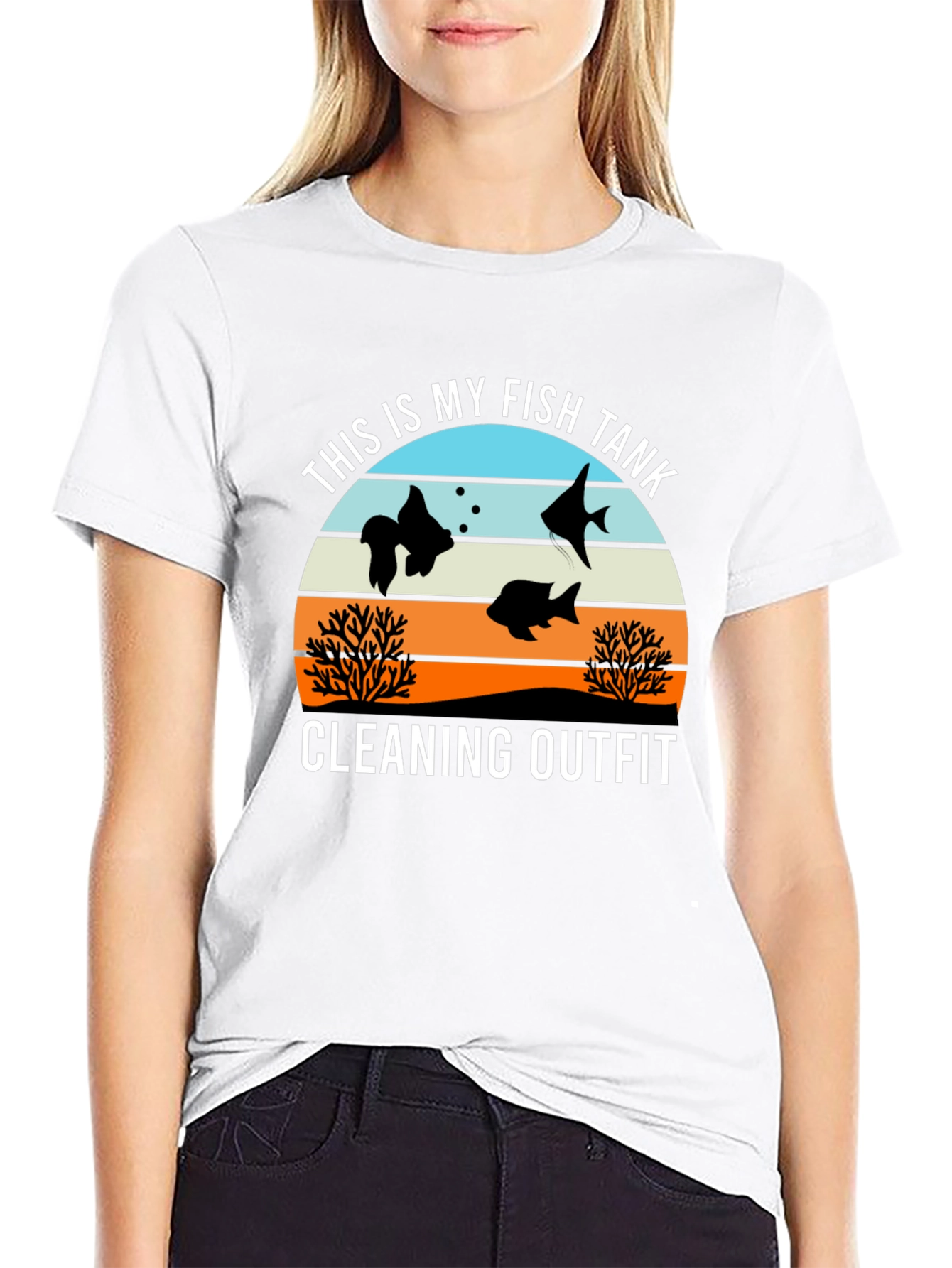Funny Fish Tank Cleaning Outfit T-Shirt