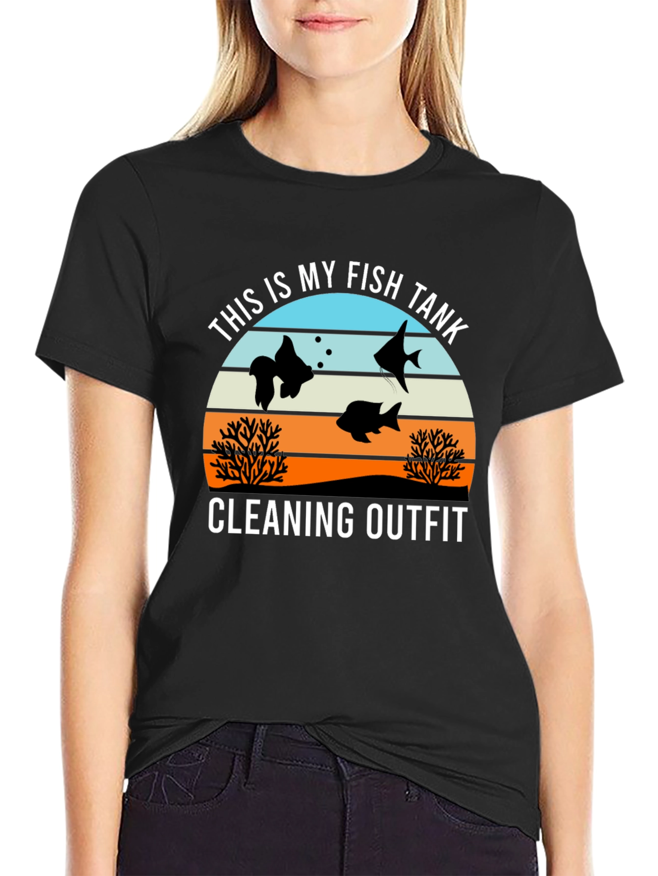 Funny Fish Tank Cleaning Outfit T-Shirt
