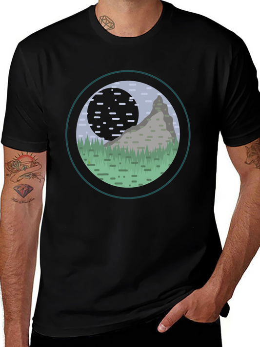 Mountain Scene Graphic Tee