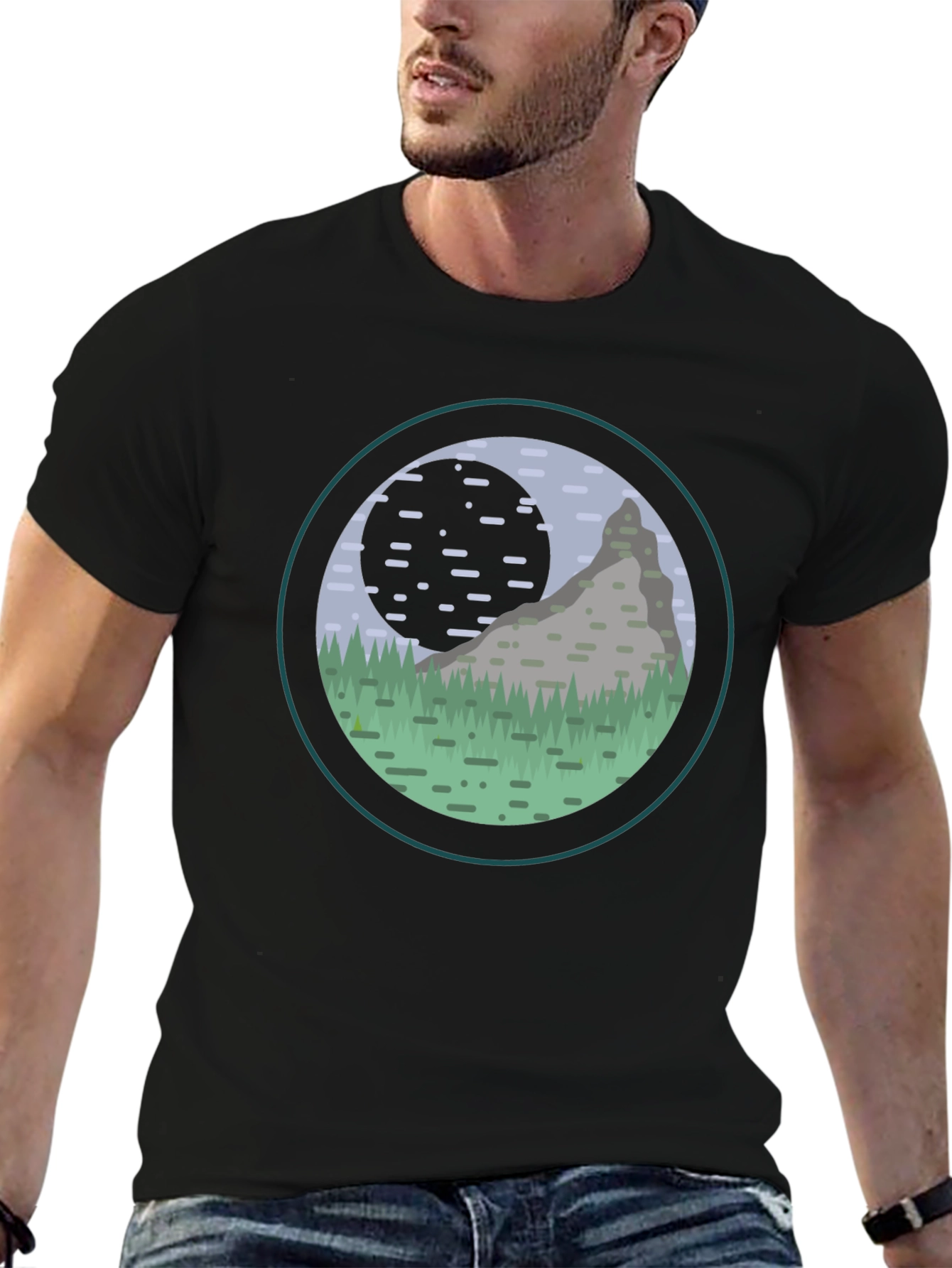 Mountain Scene Graphic Tee