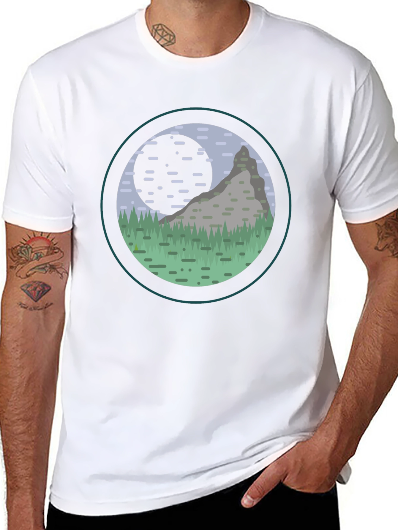 Mountain Scene Graphic Tee