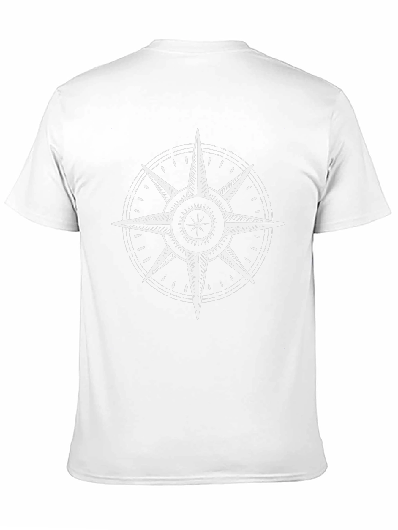 Nautical Compass Graphic T-Shirt - Classic Black Tee