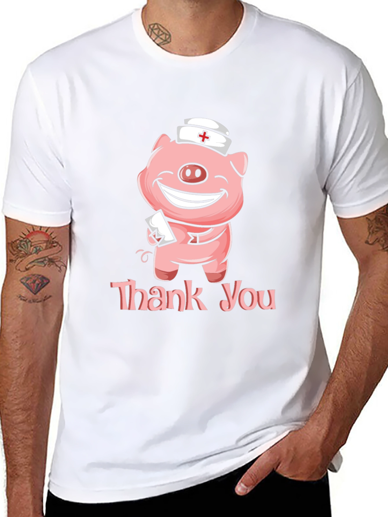 Nurse Pig Thank You T-Shirt