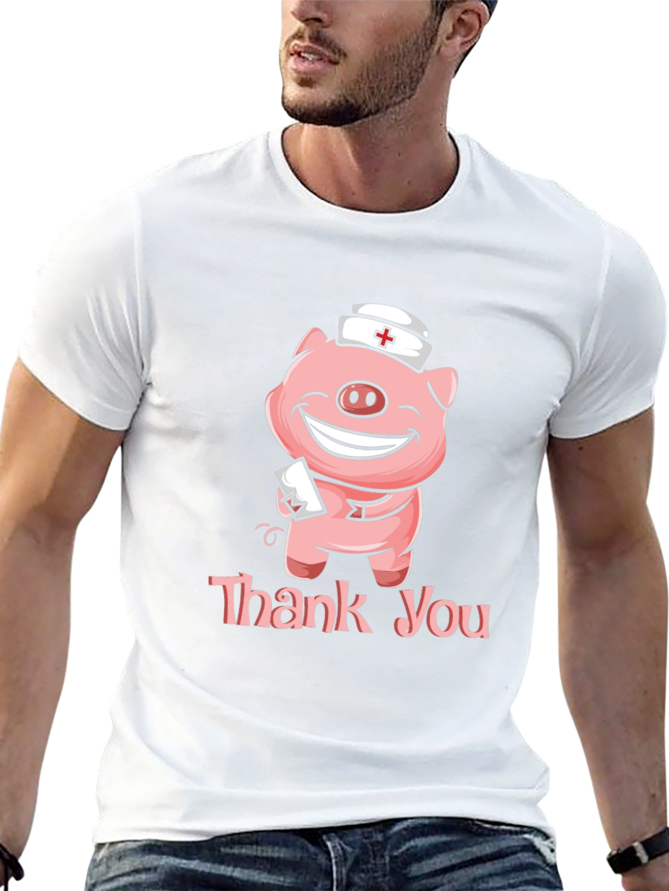 Nurse Pig Thank You T-Shirt