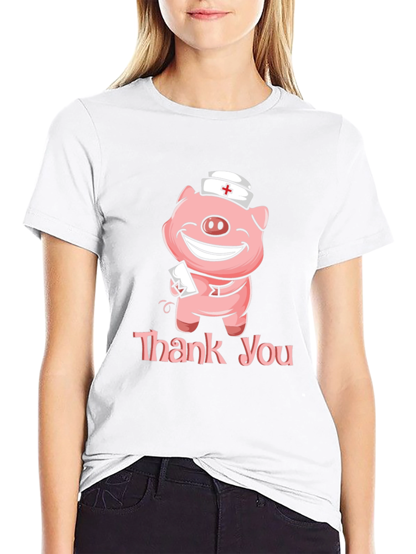 Nurse Pig Thank You T-Shirt