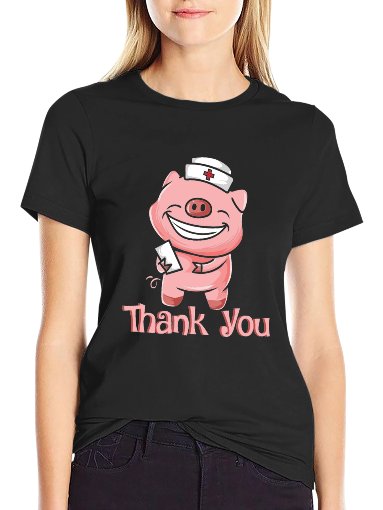 Nurse Pig Thank You T-Shirt